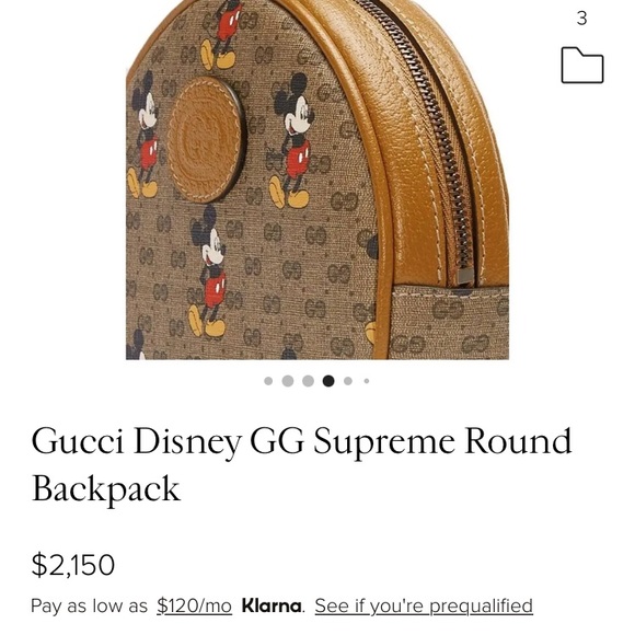 COPY - Authentic Gucci Disney Supreme GG mini - Picture 12 of 16